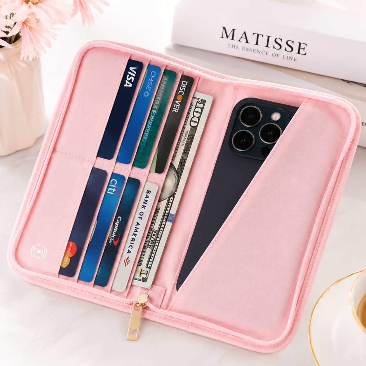 Women Accessories List - حافظة جواز سفر مضادة لتقنية RFID،