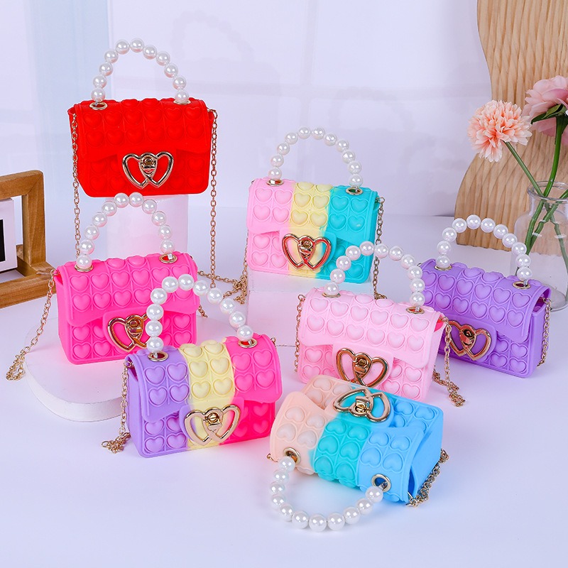 Wallet Chain Bag - حقيبة جيلي على شكل فقاعات من