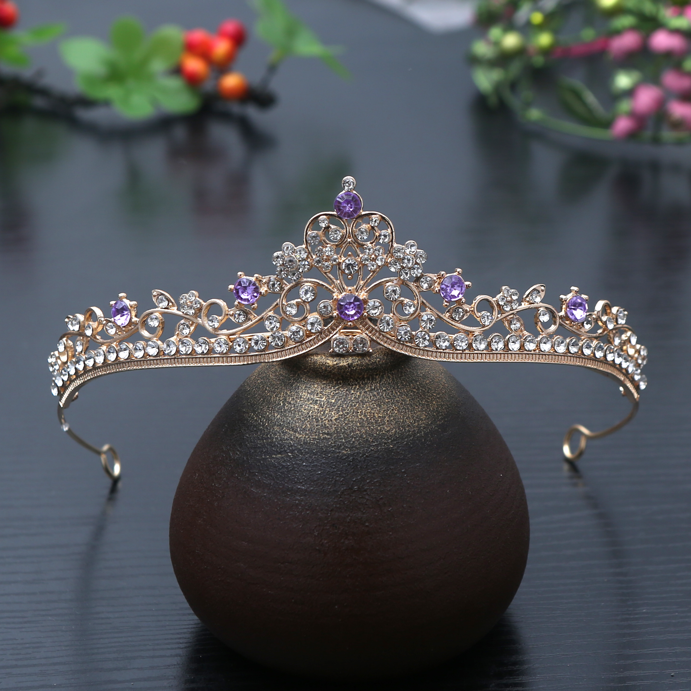 Women Accessories For Wedding - 1 قطعة أزياء رائعة الأميرة كريستال