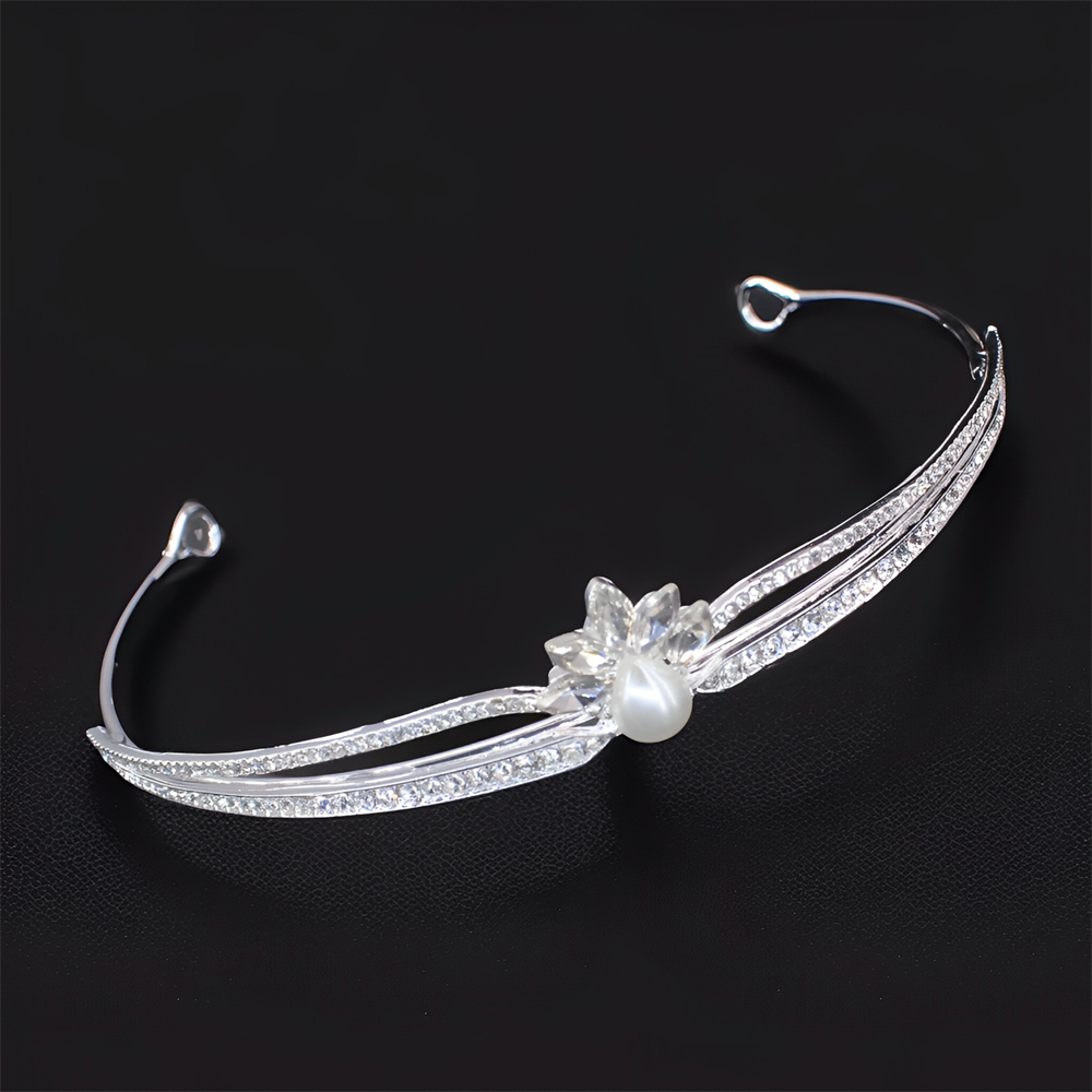 Women Accessories For Wedding - تيجان شعر كريستالية فاخرة للعرائس، عصابات