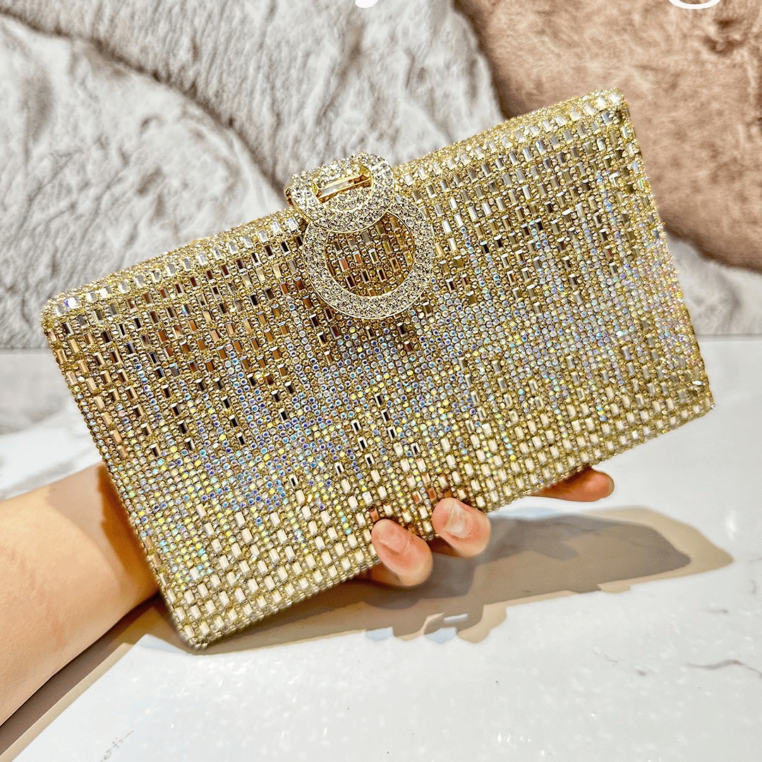 Wallet Chain Bag - لامعة حجر الراين فستان سهرة محفظة