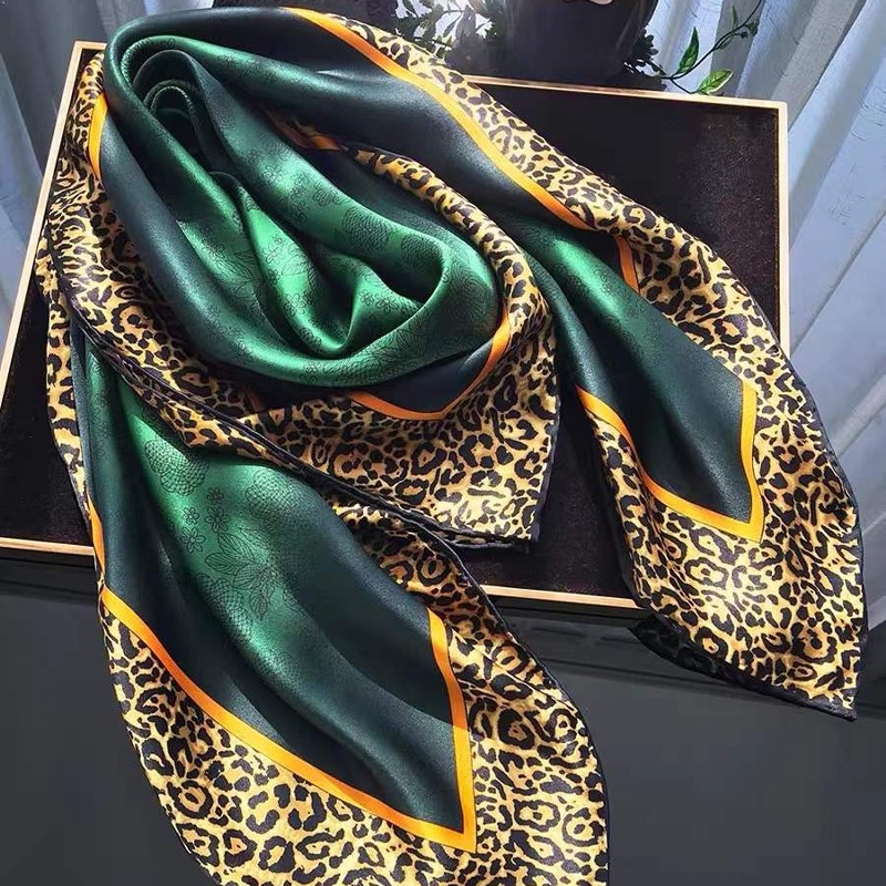 Accessories Brand For Women - [BYSIFA] جديد الزمرد الأخضر وشاح حريري
