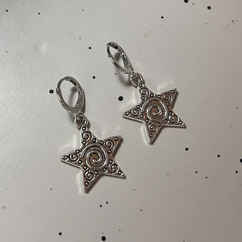 Women'S Emo Accessories - خمر القوطي فضي اللون دوامة دوامة