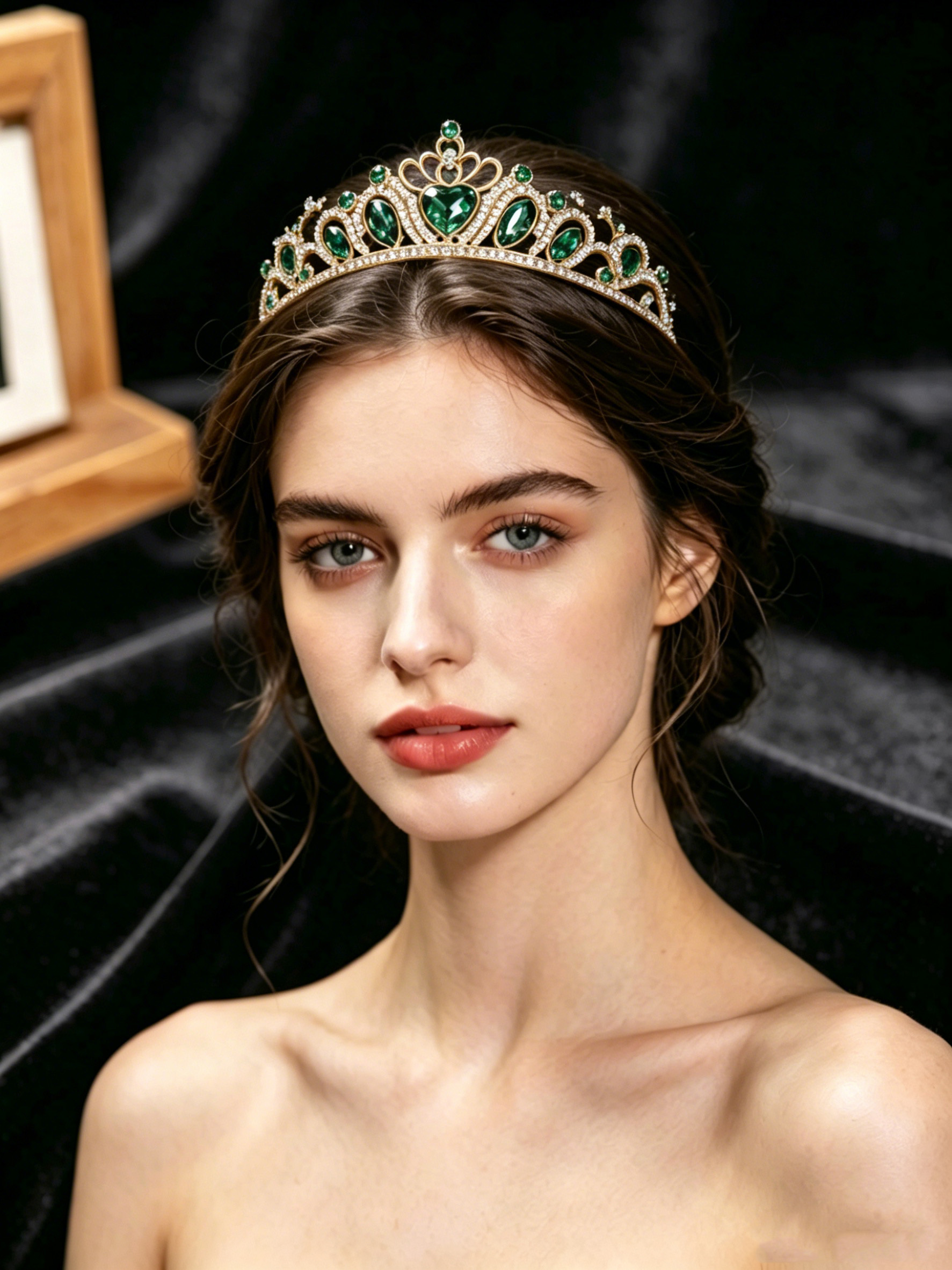 Women Accessories For Wedding - تاج على شكل قلب بتصميم ريترو
