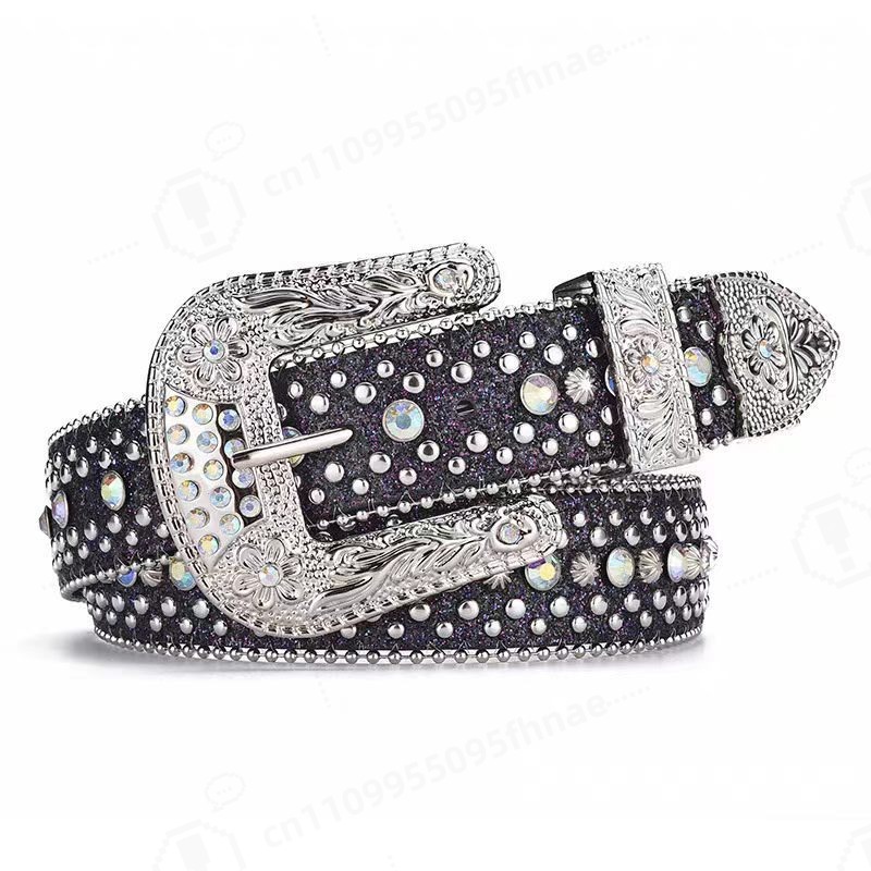 Women'S Y2K Accessories - حزام نسائي مرصع بالأحجار الكريمة على