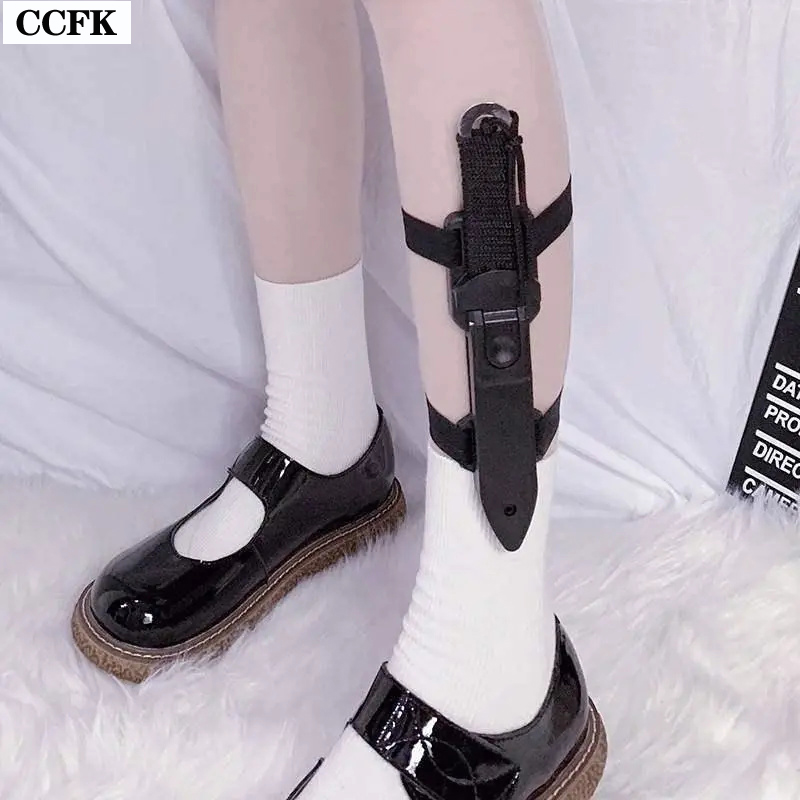 Women'S Emo Accessories - حلقة الساق القوطي للفتيات ، واقي