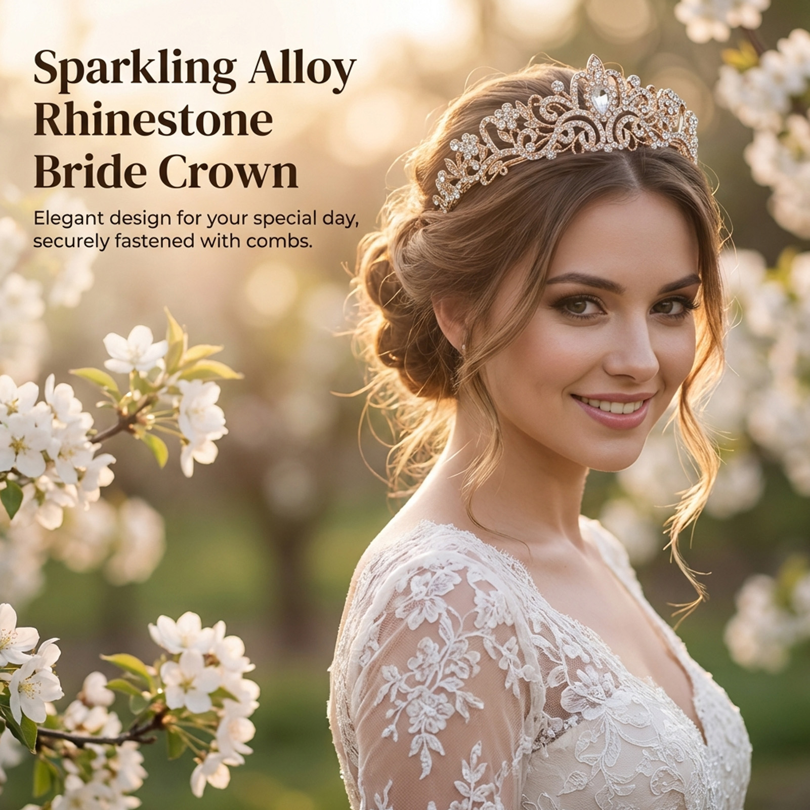 تاج زفاف أنيق مرصع بالأحجار ال - مراجعة Women Accessories For Wedding وسعره