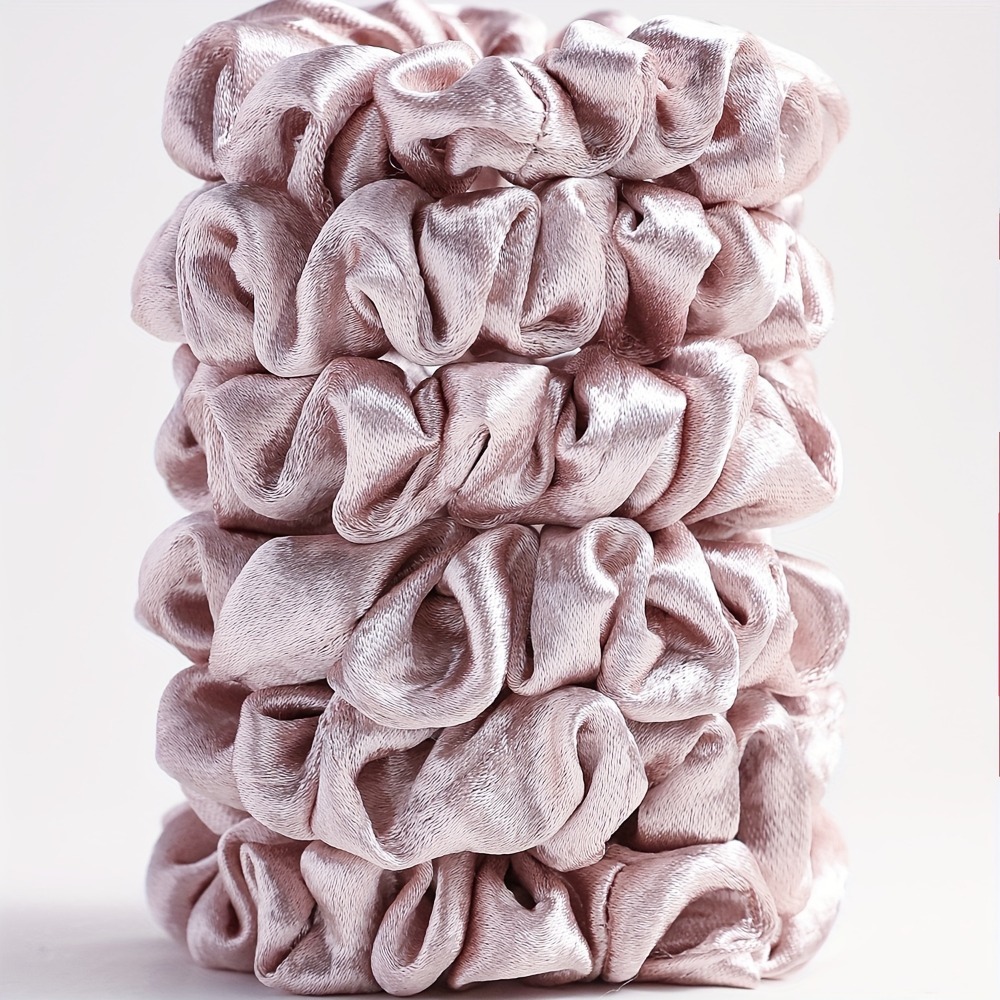 مجموعة من 6 قطع من ربطات الشعر - مراجعة Scrunchie Satin Set وسعره