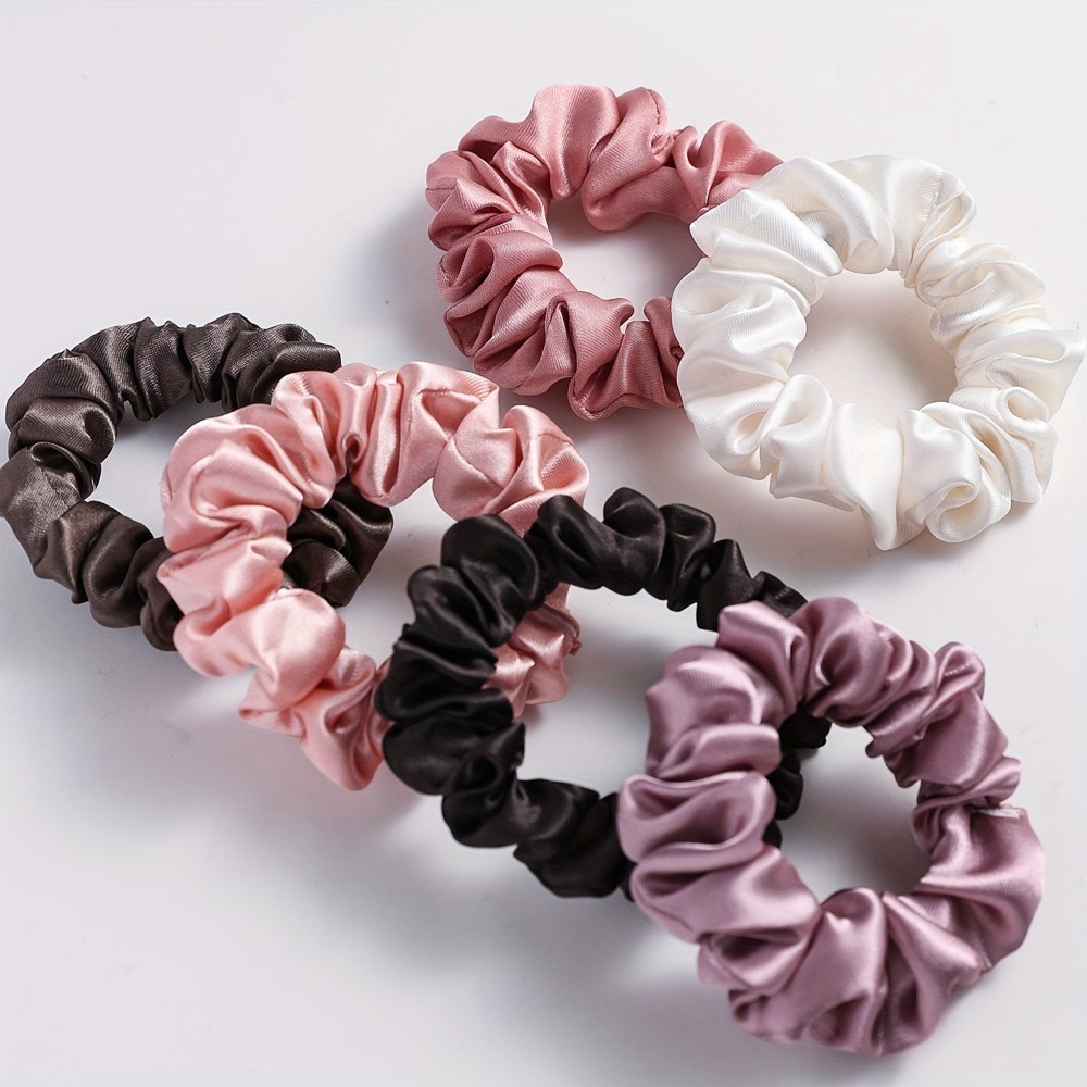 مجموعة من 6 قطع من ربطات الشعر - مراجعة Scrunchie Satin Set وسعره