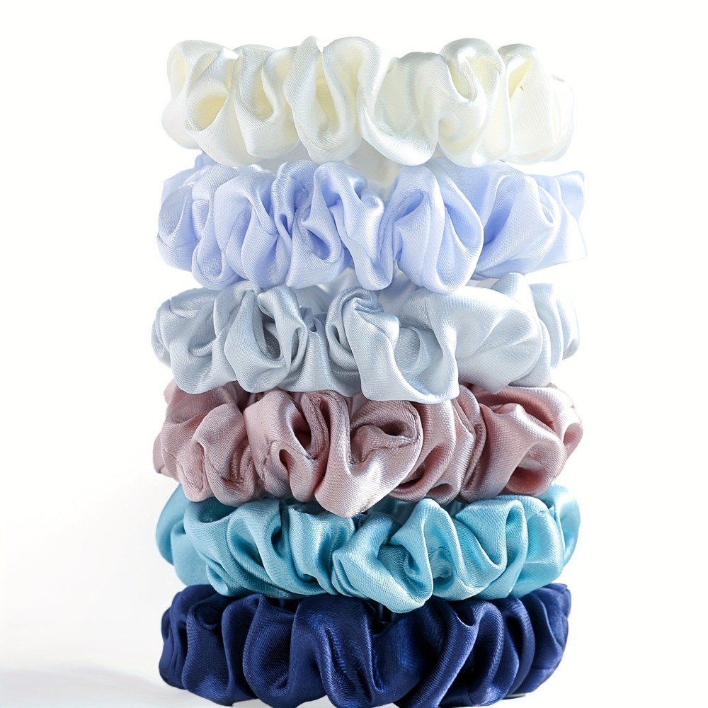 مجموعة من 6 قطع من ربطات الشعر - مراجعة Scrunchie Satin Set وسعره