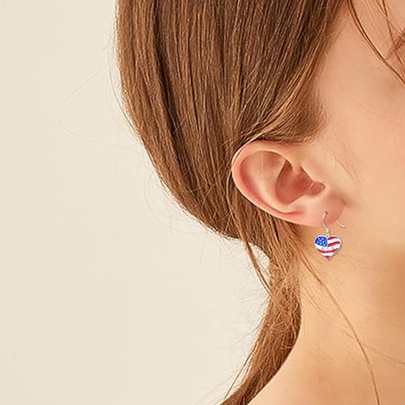 أقراط هويتان بتصميم قلب مع نمط - مراجعة Women Accessories Usa وسعره