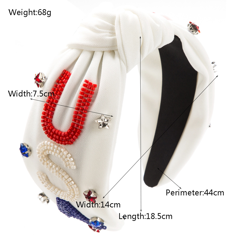 عصابة رأس هيمينج مطرزة يدويًا  - مراجعة Women Accessories Usa وسعره