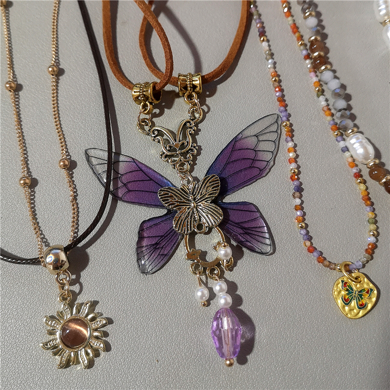 خمر الراتنج فراشة براون الشمس  - مراجعة Women'S Emo Accessories وسعره
