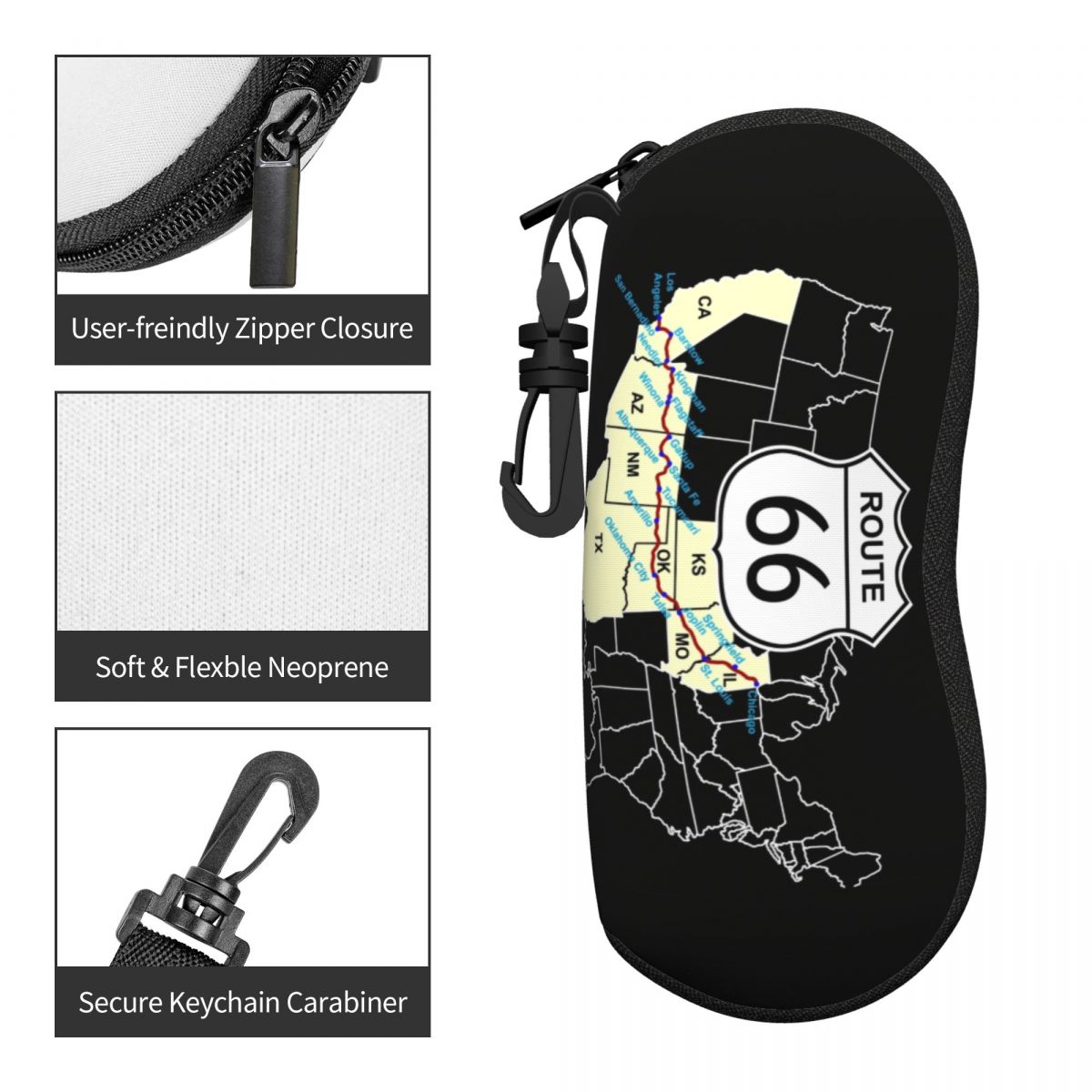 مخصص الطريق 66 خريطة شل النظار - مراجعة Women Accessories Usa وسعره