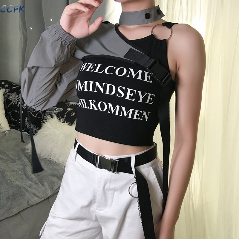 Y2k ملابس علوي نسائية عاكسة جم - مراجعة Women'S Emo Accessories وسعره