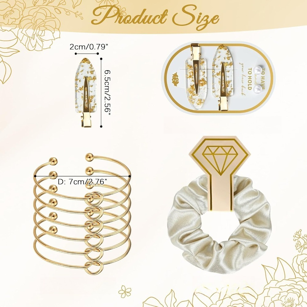 3-20 مجموعة هدايا لحفلات الزفا - مراجعة Scrunchie Satin Set وسعره