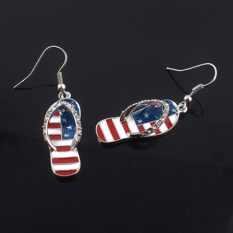 أقراط العلم الأمريكي أقراط متد - مراجعة Women Accessories Usa وسعره