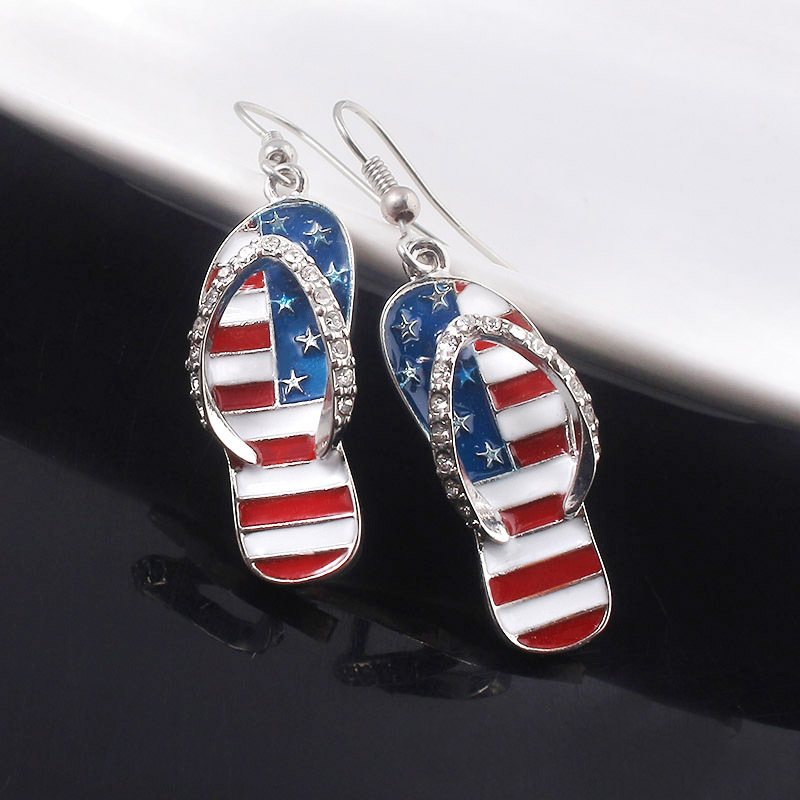 أقراط العلم الأمريكي أقراط متد - مراجعة Women Accessories Usa وسعره