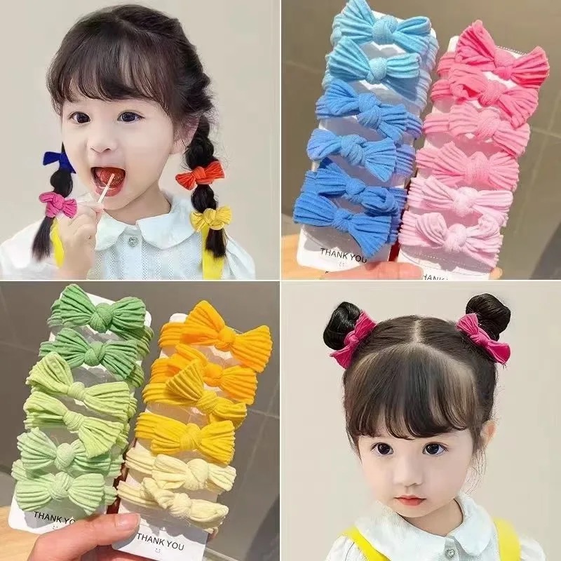 5 قطعة/المجموعة لطيف Bowknot ا - مراجعة Scrunchie Satin Set وسعره