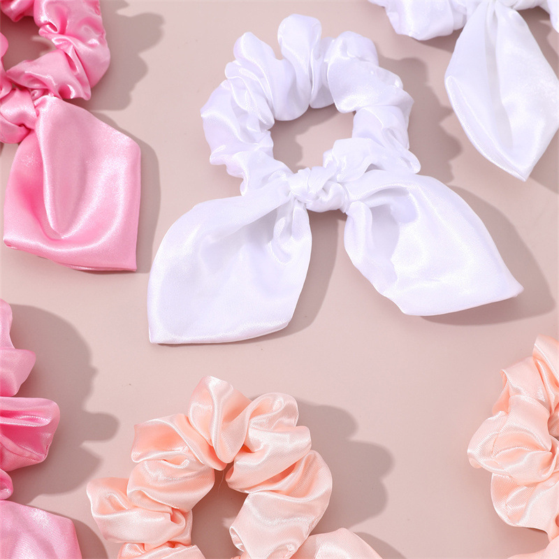 6 قطع/مجموعة من ربطات الشعر ال - مراجعة Scrunchie Satin Set وسعره