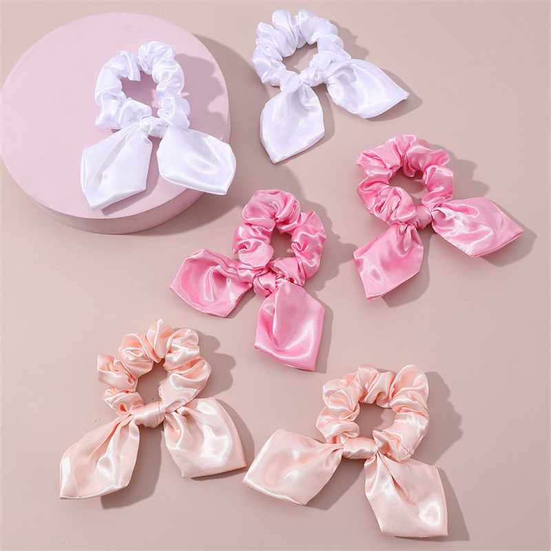 6 قطع/مجموعة من ربطات الشعر ال - مراجعة Scrunchie Satin Set وسعره