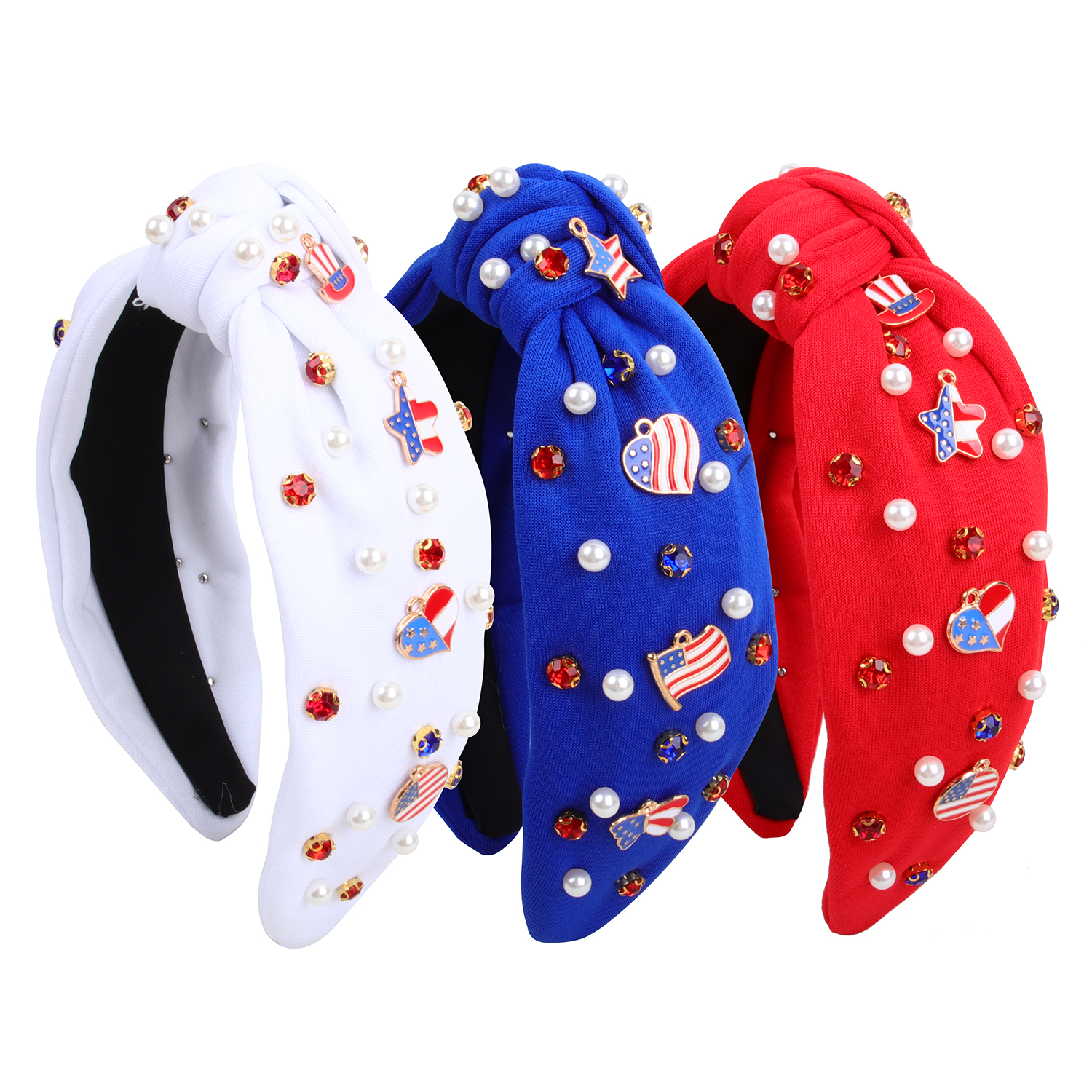 ربطات رأس مطبوعة بعلم الولايات - مراجعة Women Accessories Usa وسعره