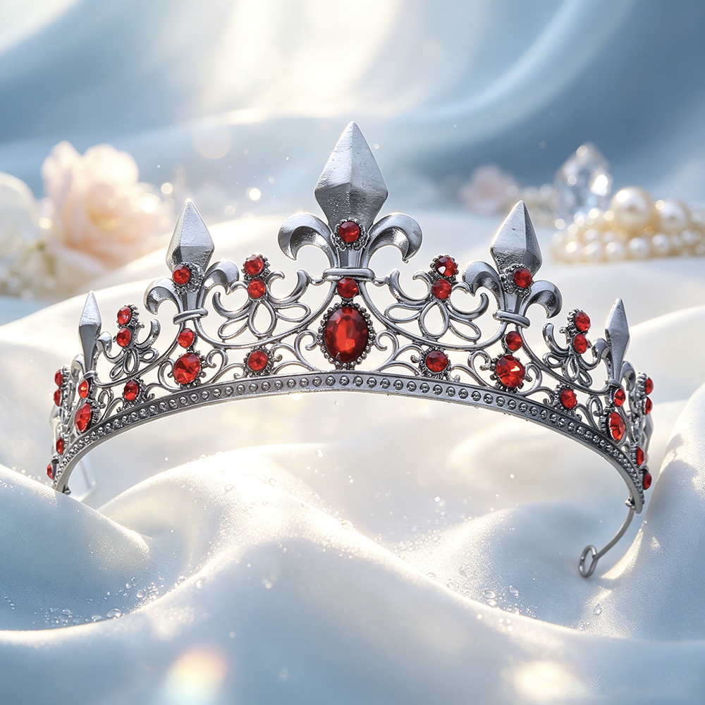تاج فضي عتيق على الطراز القوطي - مراجعة Women Accessories For Wedding وسعره