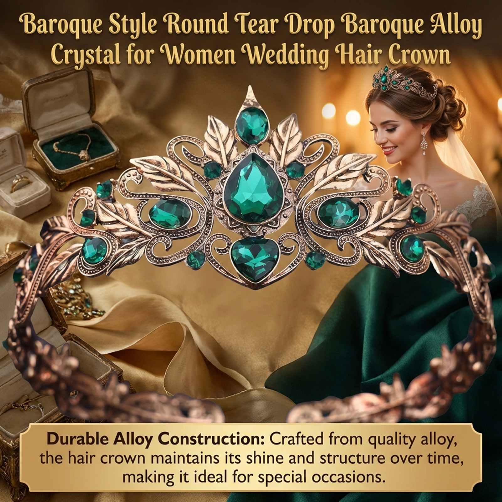 تاج شعر دائري على الطراز البار - مراجعة Women Accessories For Wedding وسعره