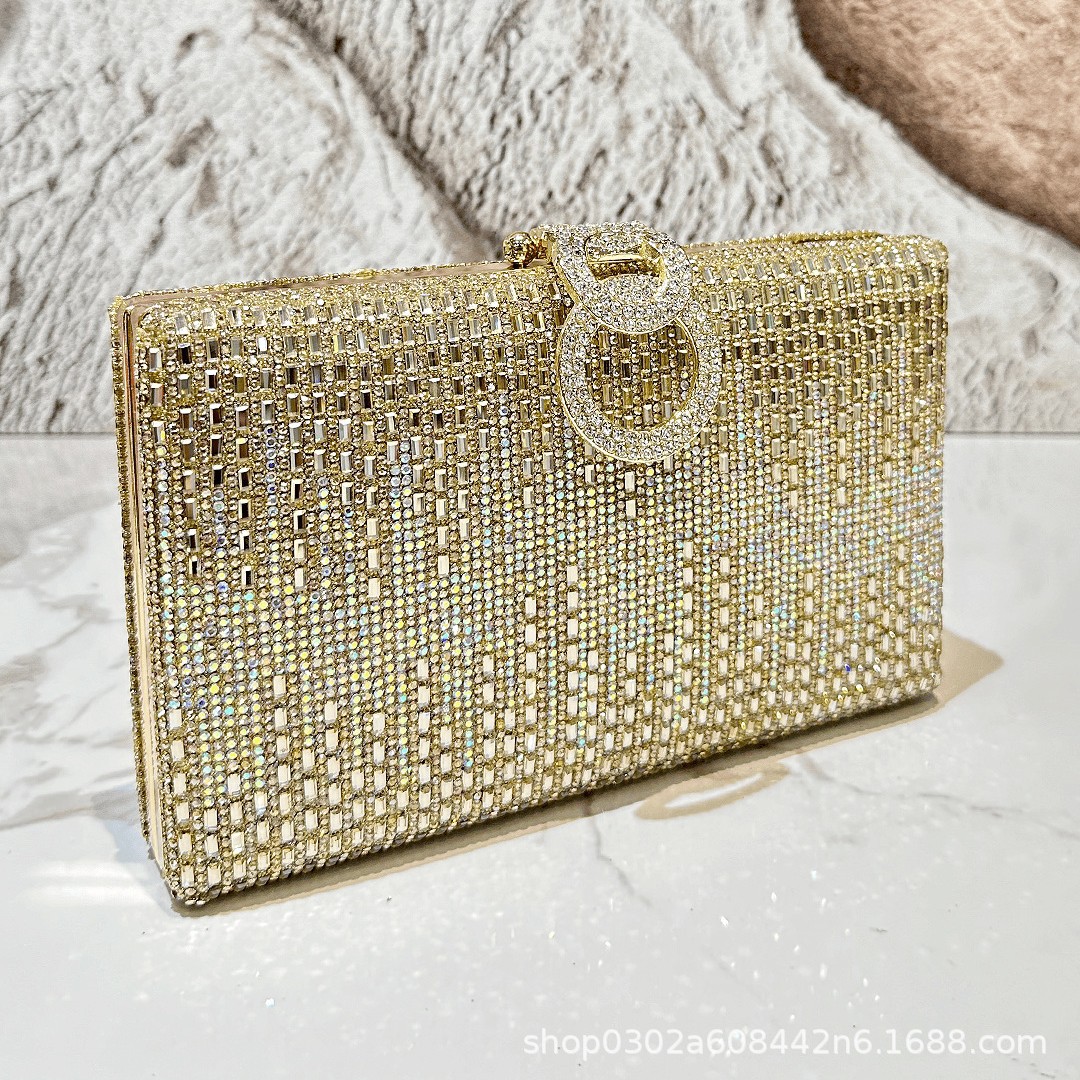 لامعة حجر الراين فستان سهرة مح - مراجعة Wallet Chain Bag وسعره
