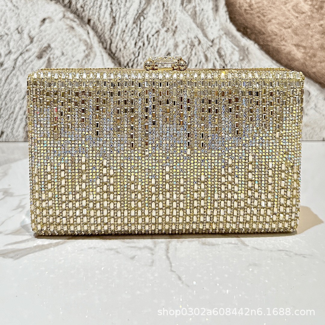 لامعة حجر الراين فستان سهرة مح - مراجعة Wallet Chain Bag وسعره