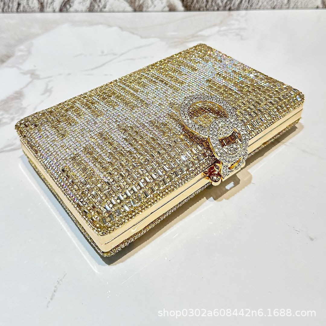 لامعة حجر الراين فستان سهرة مح - مراجعة Wallet Chain Bag وسعره