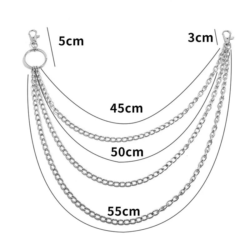 سلسلة حزام معدنية متعددة الطبق - مراجعة Wallet Chain Bag وسعره
