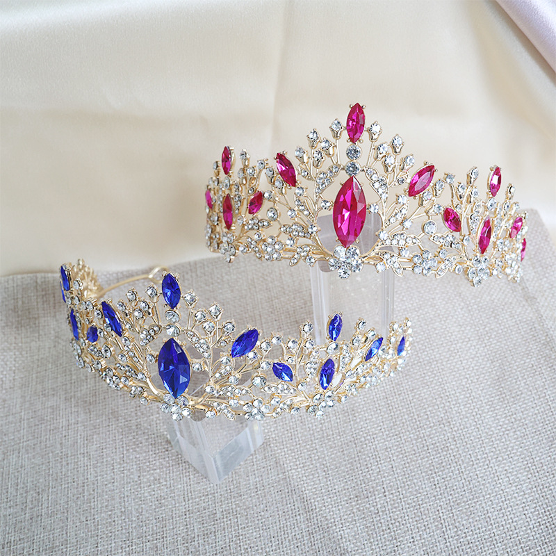 تاج ملكي ملون مرصع بالأحجار ال - مراجعة Women Accessories For Wedding وسعره