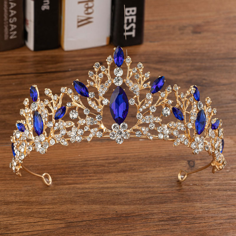 تاج ملكي ملون مرصع بالأحجار ال - مراجعة Women Accessories For Wedding وسعره