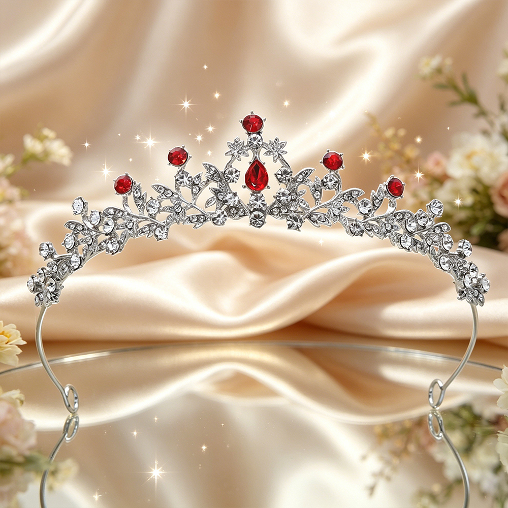تاج زفاف فضي بتصميم زهور متسلق - مراجعة Women Accessories For Wedding وسعره
