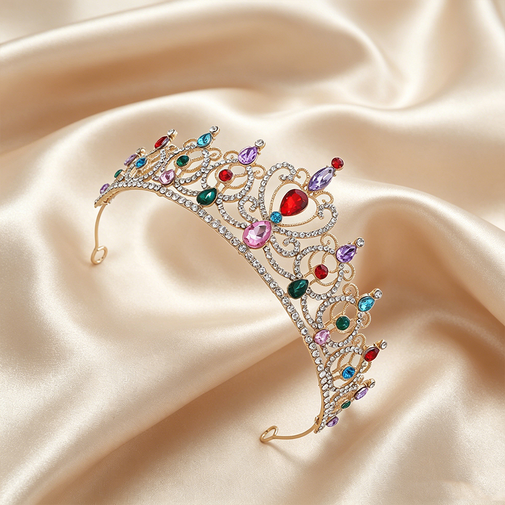 تاج ذهبي فاخر بتصميم عتيق، إكس - مراجعة Women Accessories For Wedding وسعره