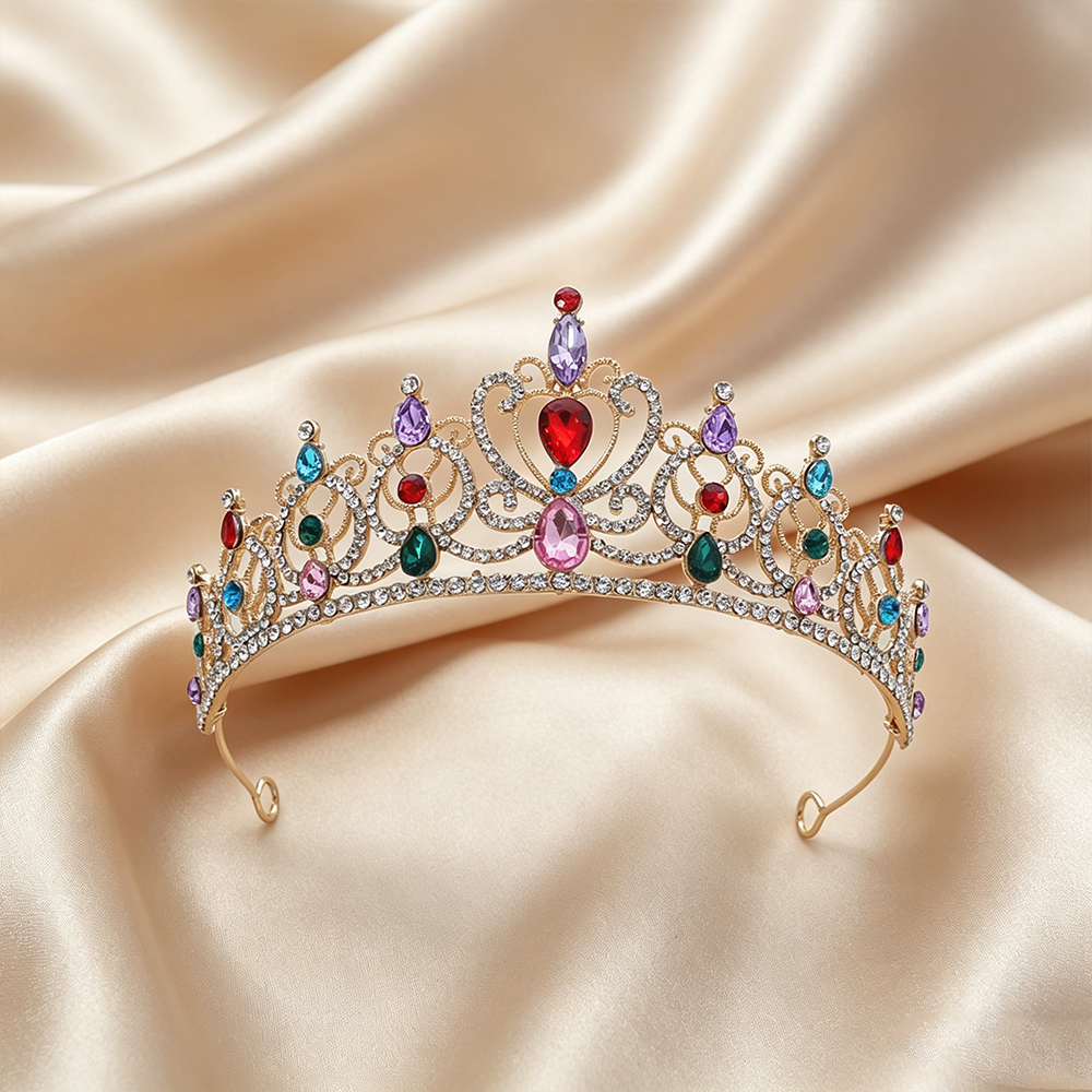 تاج ذهبي فاخر بتصميم عتيق، إكس - مراجعة Women Accessories For Wedding وسعره