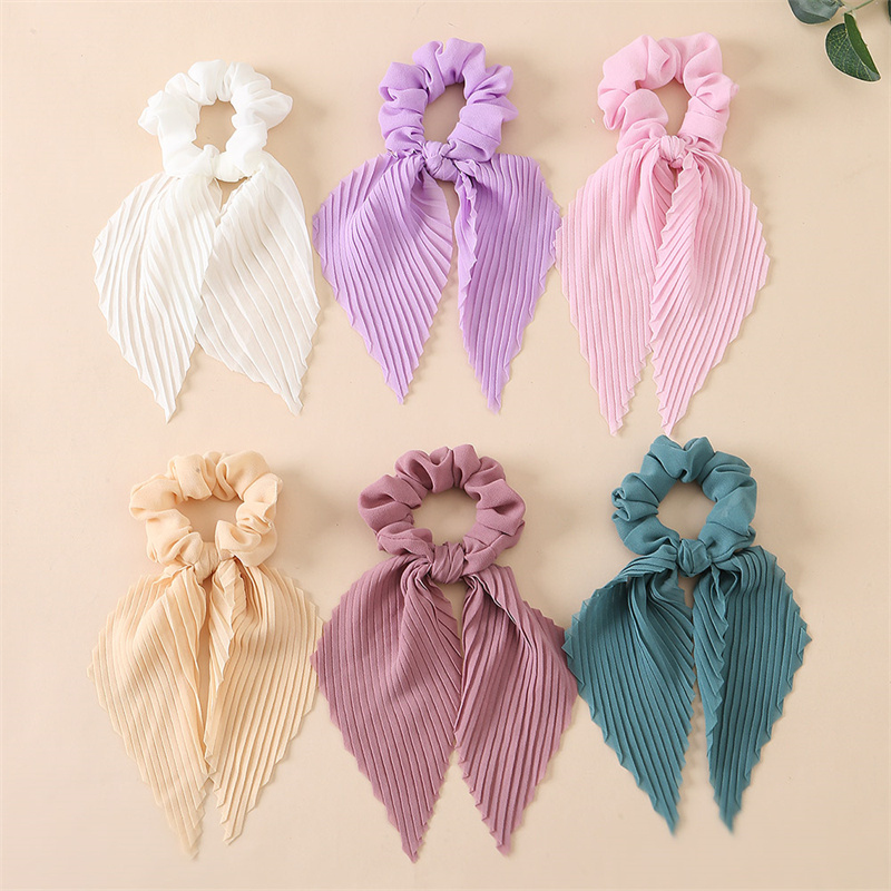 6 قطع/مجموعة من ربطات الشعر ال - مراجعة Scrunchie Satin Set وسعره
