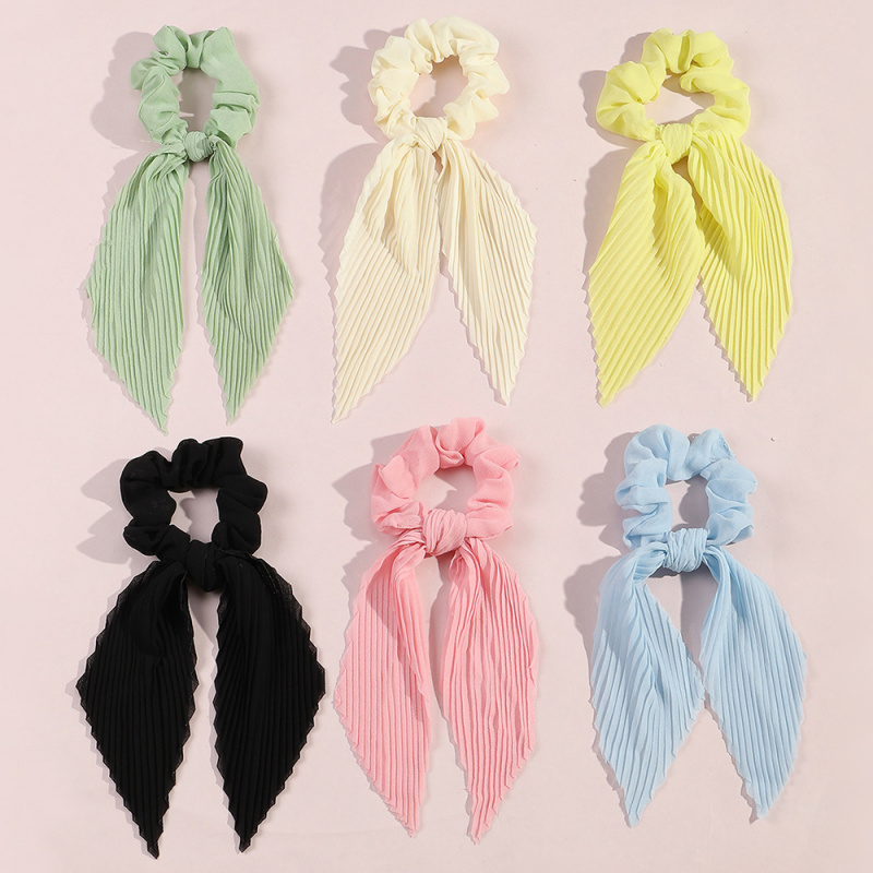 6 قطع/مجموعة من ربطات الشعر ال - مراجعة Scrunchie Satin Set وسعره
