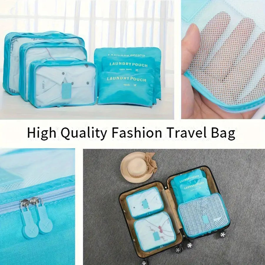 6 قطعة أكياس تخزين منظم السفر  - مراجعة Women Accessories List وسعره