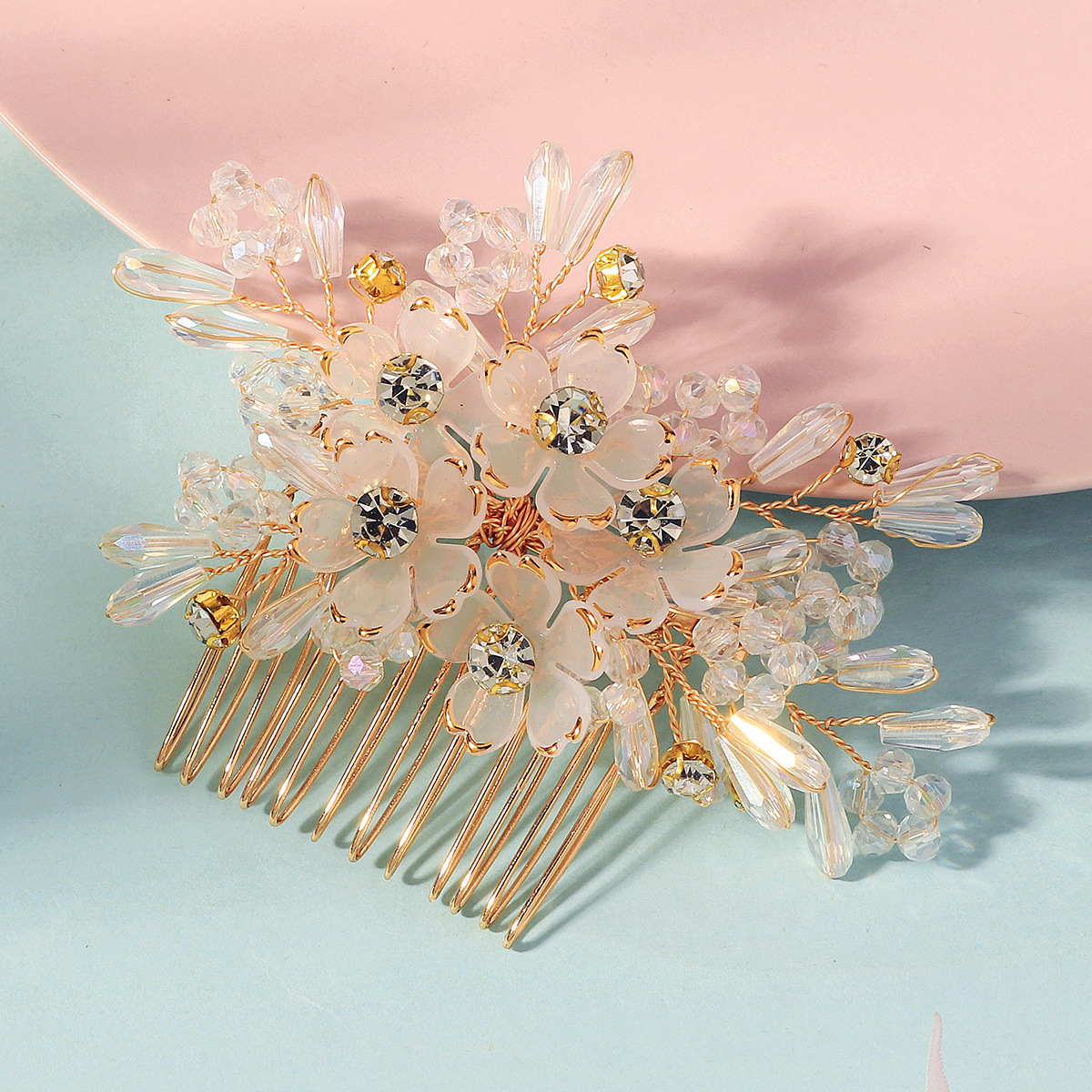 مشط شعر مزين بالكريستال والزهو - مراجعة Women Accessories For Wedding وسعره