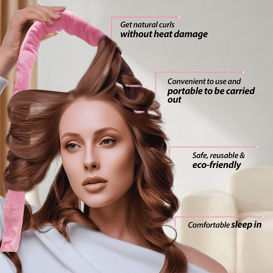 بكرات شعر مخملية لتجعيد الشعر  - مراجعة Scrunchie Satin Set وسعره