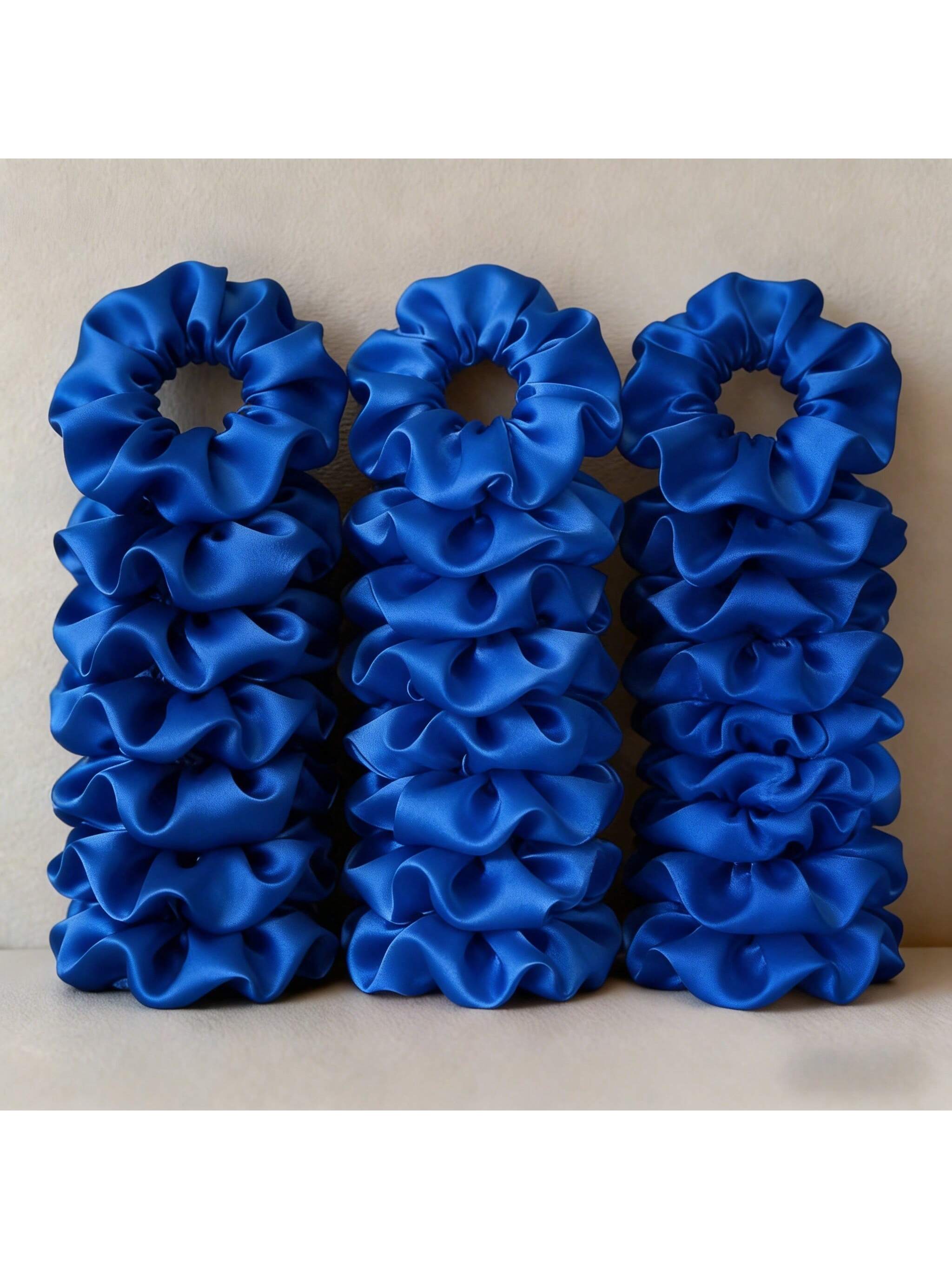 12/24 قطعة بلون الساتان توك شع - مراجعة Scrunchie Satin Set وسعره