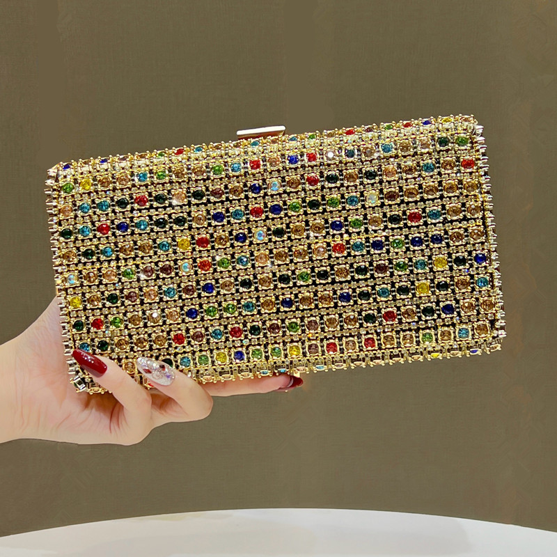حقيبة سهرة نسائية فاخرة مرصعة  - مراجعة Wallet Chain Bag وسعره