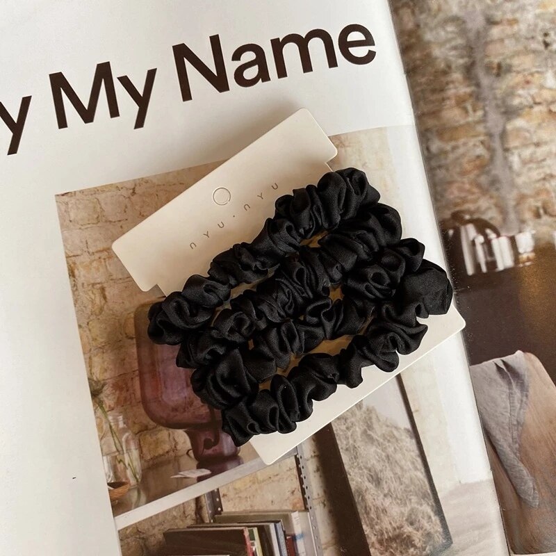 مجموعة 4 من الحرير الخالص ، أر - مراجعة Scrunchie Satin Set وسعره