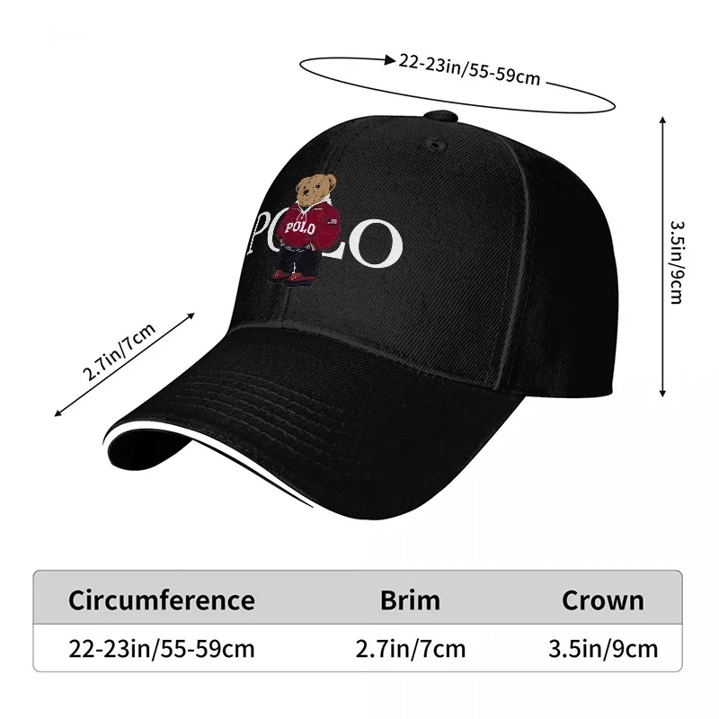 قبعة بيسبول سوداء جديدة بشعار  - مراجعة Women Accessories Logo Design وسعره