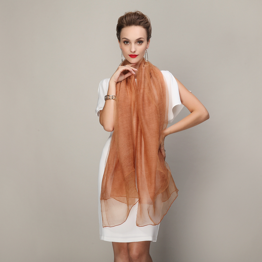 [BYSIFA] رمادي الحرير الصوف وش - مراجعة Accessories Brand For Women وسعره