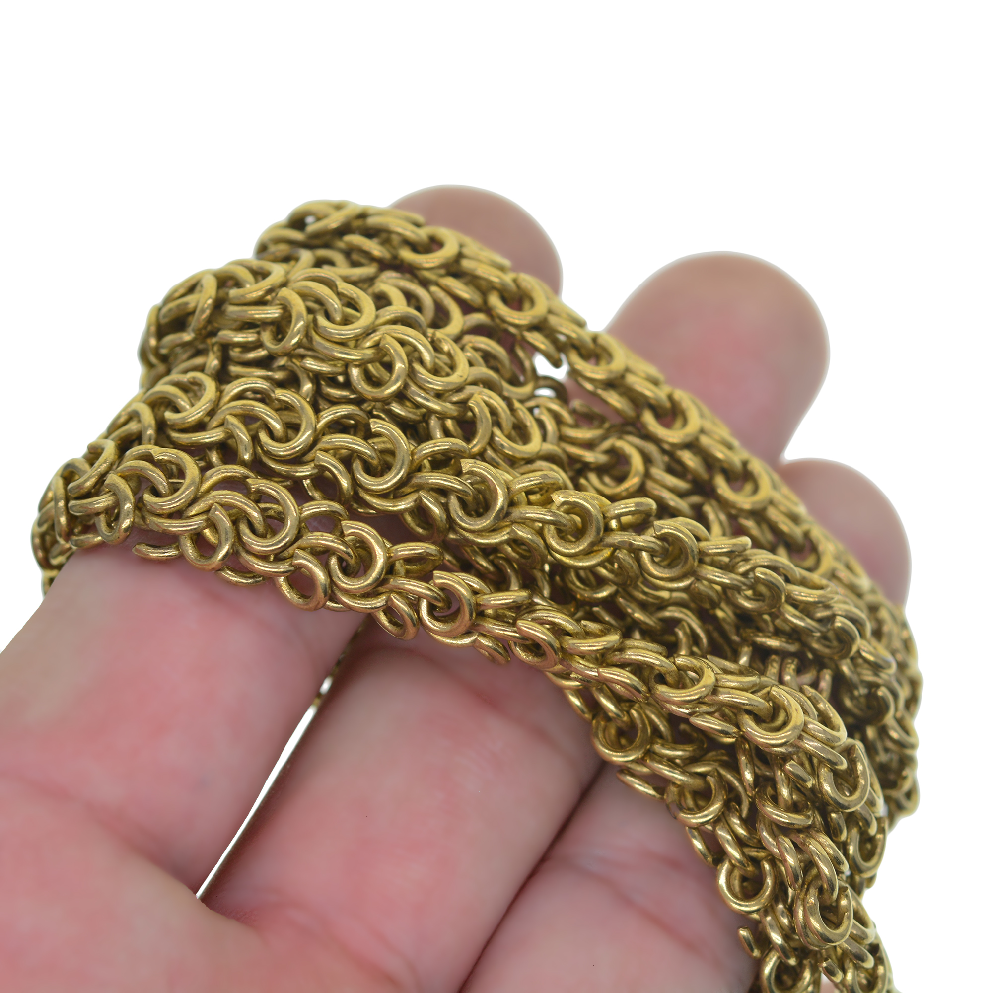 1 متر النحاس 9 مللي متر البيضا - مراجعة Wallet Chain Bag وسعره
