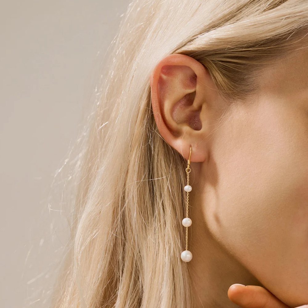 أقراط لؤلؤ طبيعي ناعم من إيمان - مراجعة Women Accessories Outlet وسعره