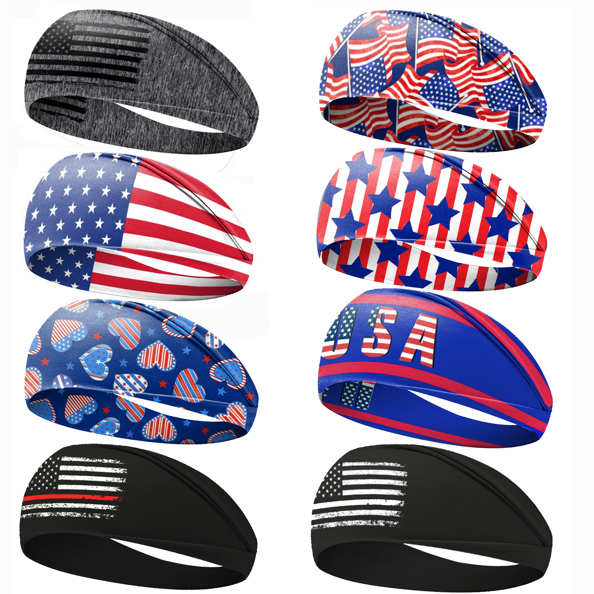 عصابة رأس بتصميم علم الولايات  - مراجعة Women Accessories Usa وسعره